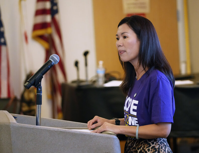 SEIU 721 members at the LACERA townhall