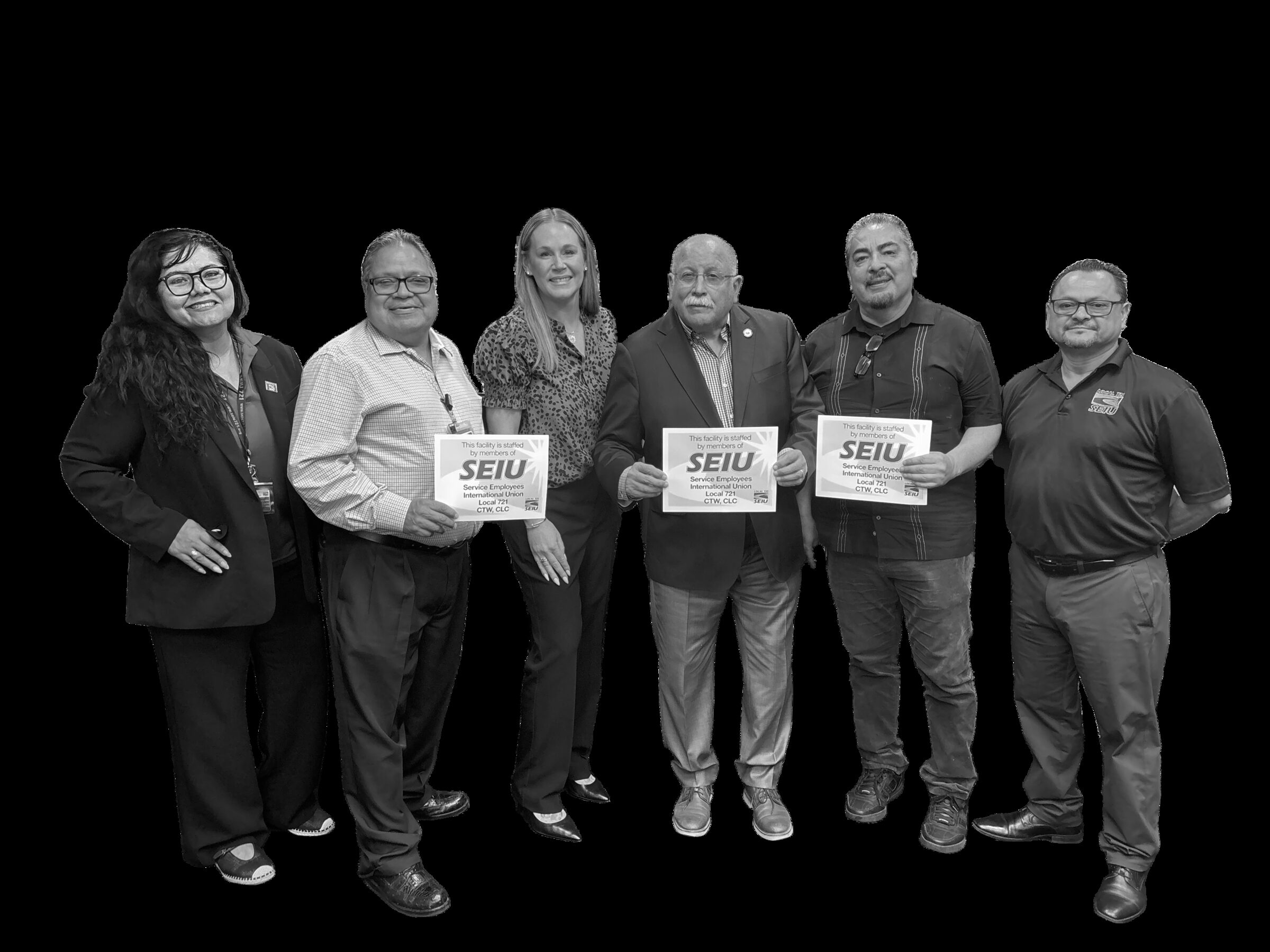 SEIU 721 Riverside County members during their lobby visit to the Board of Supervisors
