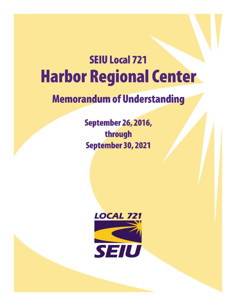 Harbor Regional Center SEIU Local 721