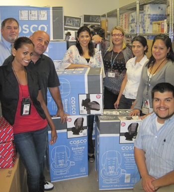 Chatsworth Social Workers with New Car Seats