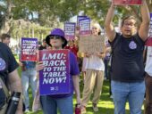LMU - faculty union rally - 9.16.25